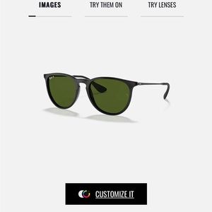 Ray Bans - Erika Classic Black Sunglasses